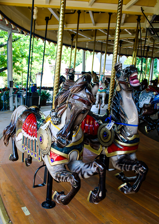 The Grand Ole' Carousel/PhiladadelphisnTobbogan Coasters Carousel #35 at Six Flags St. Louis, Eureka, Missouri