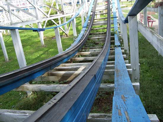 The Teddy Bear Wooden Rollercoaster at Strickers Grove, Hamilton, Ohio