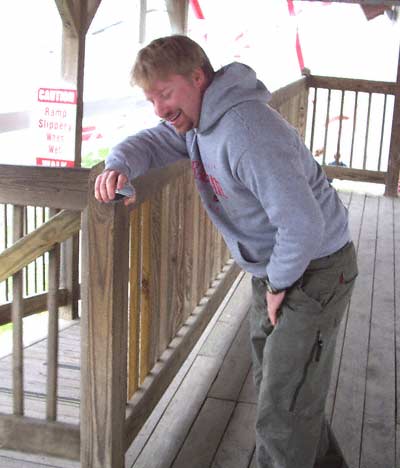 The Tornado Wooden Rollercoaster at Strickers Grove, Hamilton, Ohio