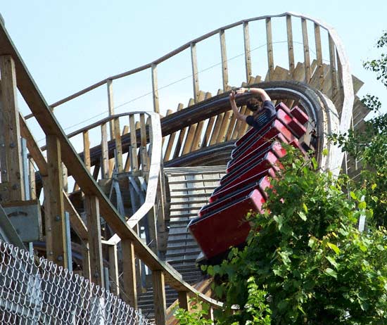 The Avalanche Rollercoaster at Timber Falls Adventure Park, Wisconsin Dells, Wisconsin