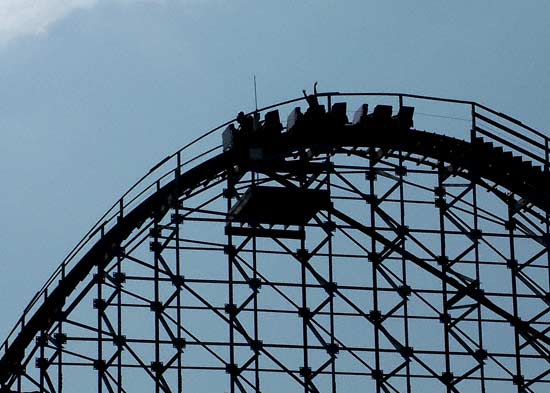 The Avalanche Rollercoaster at Timber Falls Adventure Park, Wisconsin Dells, Wisconsin