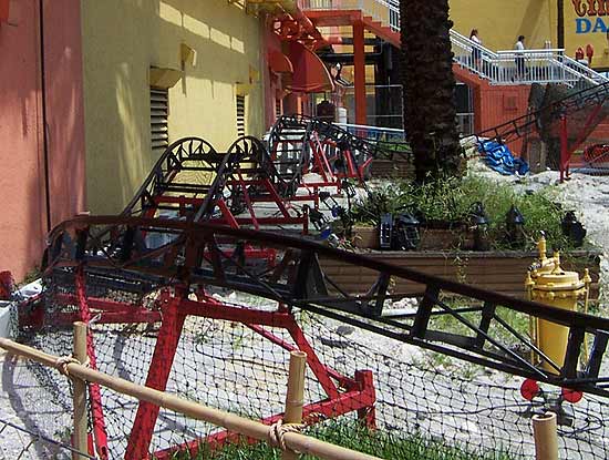 The Abandon Mine Rollercoaster @ Uncle Bernies Theme Park located at the Swap Shop, Fort Lauderdale, Florida