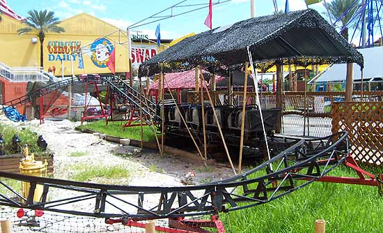 The Abandon Mine Rollercoaster @ Uncle Bernies Theme Park located at the Swap Shop, Fort Lauderdale, Florida