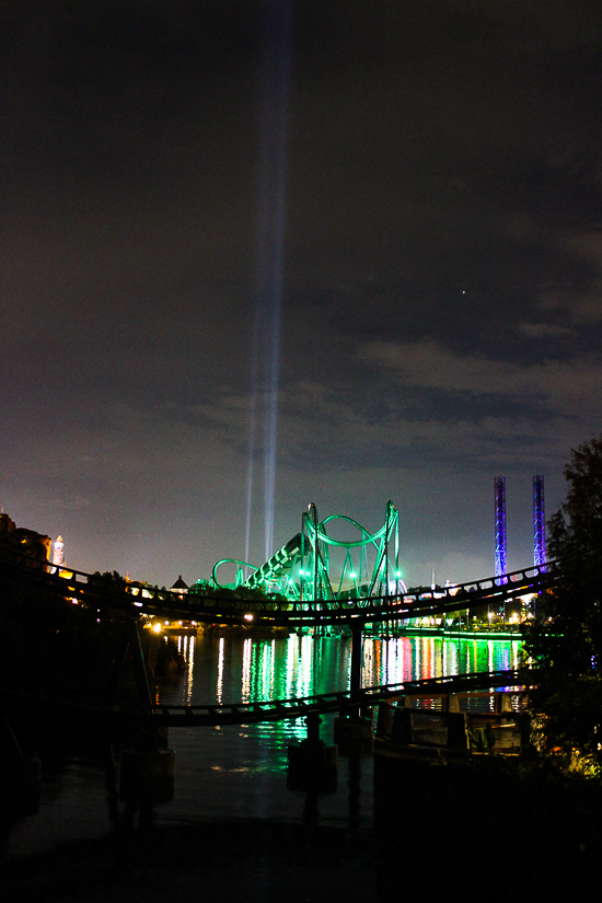 The Hulk Rollercoaster at Universal's Islands of Adventure, Orlando, Florida