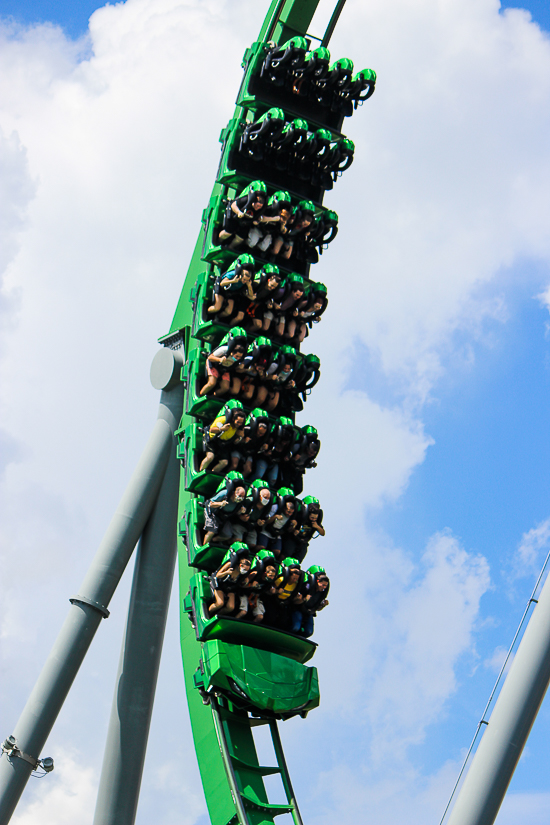 The Incredible Hulk Rollercoaster at Universal's Islands of Adventure, Orlando, Florida