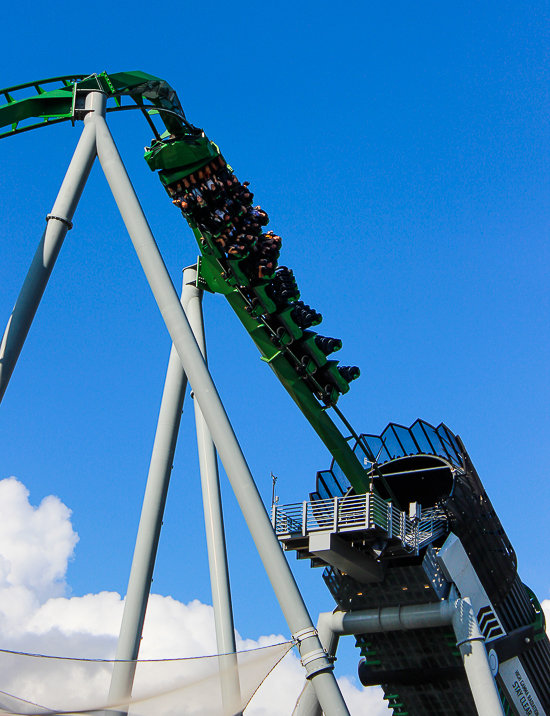 The Incredible Hulk Rollercoaster at Universal's Islands of Adventure, Orlando, Florida