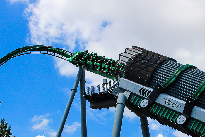 The Incredible Hulk Rollercoaster at Universal's Islands of Adventure, Orlando, Florida
