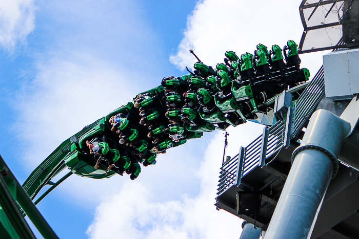The Incredible Hulk Rollercoaster at Universal's Islands of Adventure, Orlando, Florida