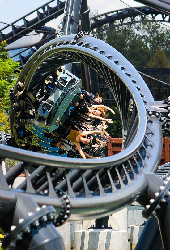 The completely terrifying Velocicoaster launched themed new for 2021 rollercoaster at Universal's Islands of Adventure, Orlando, Florida