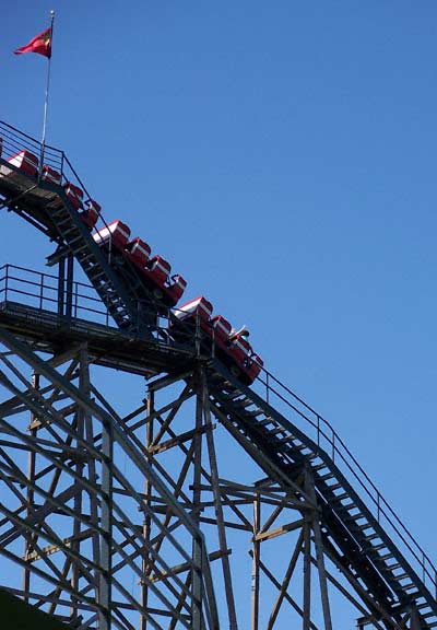 The Excalibur Rollercoaster at Valleyfair, Shakopee, Minnesota