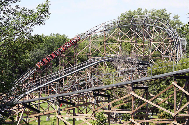 The Excalibur Roller Coaster At Valleyfair, Shakopee, Minnesota