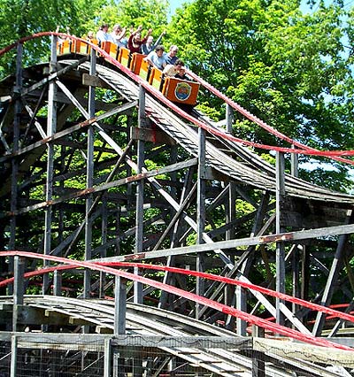 The Comet Rollercoaster at Waldameer Park, Erie Pennsylvania