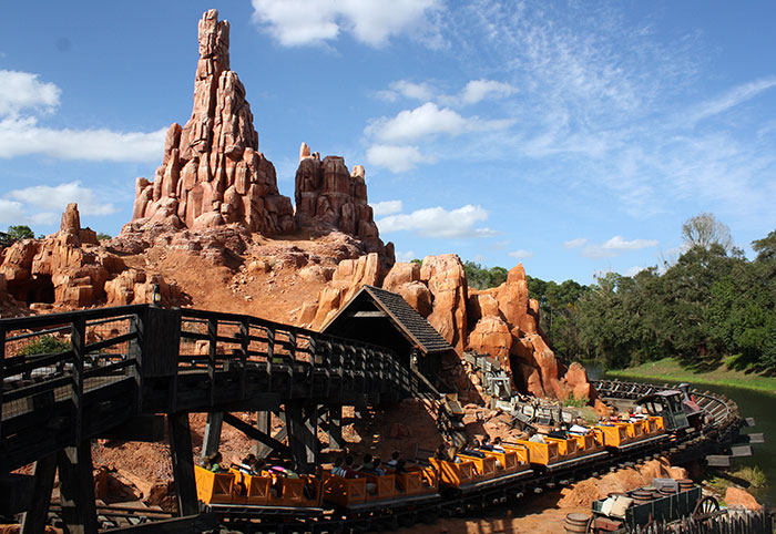 The Big Thunder Mountain Railroad at Walt Disney World The Magic Kingdom, Lake Buena Vista, Florida