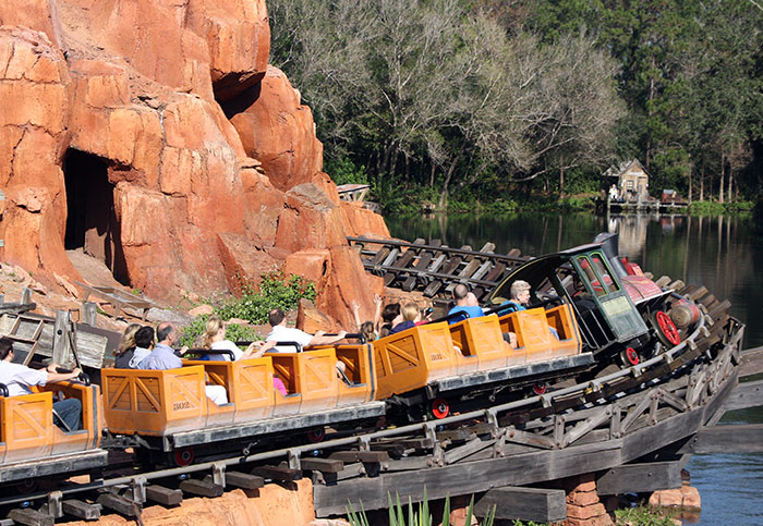 The Big Thunder Mountain Railroad at Walt Disney World The Magic Kingdom, Lake Buena Vista, Florida