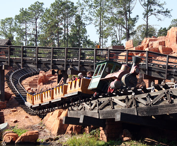 The Big Thunder Mountain Railroad at Walt Disney World The Magic Kingdom, Lake Buena Vista, Florida
