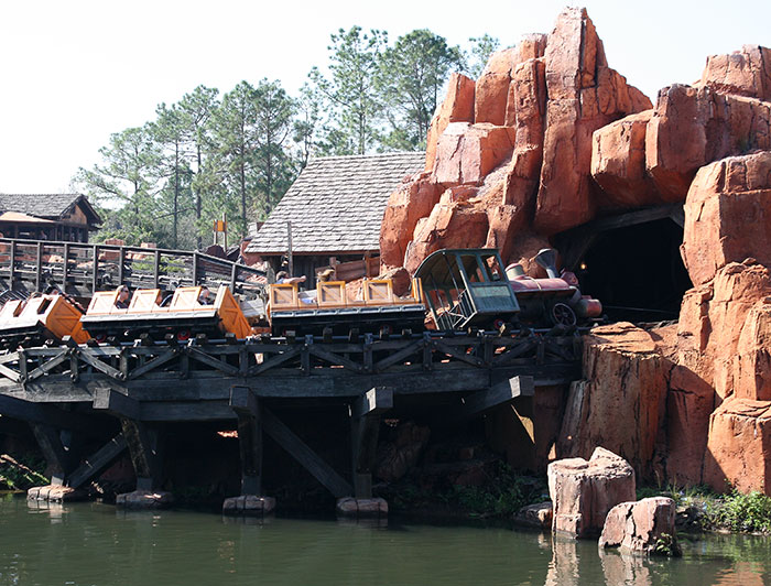 The Big Thunder Mountain Railroad at Walt Disney World The Magic Kingdom, Lake Buena Vista, Florida