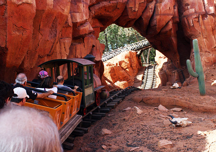 The Big Thunder Mountain Railroad at Walt Disney World The Magic Kingdom, Lake Buena Vista, Florida