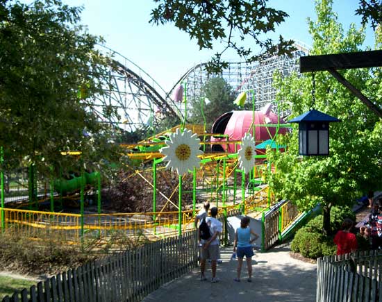 The Wacky Worm Rollercoaster at Worlds of Fun, Kansas City, MO