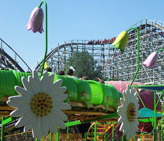 The Wacky Worm Rollercoaster at Worlds of Fun, Kansas City, MO