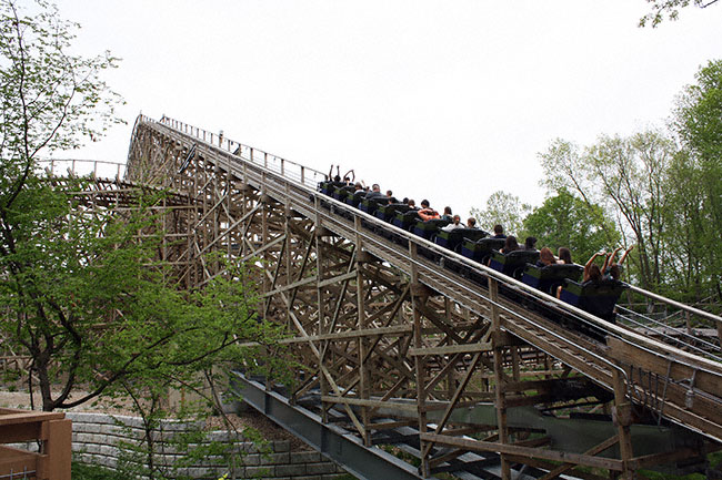 The Prowler Rollercoaster at World's Of Fun, Kansas City, Missouri