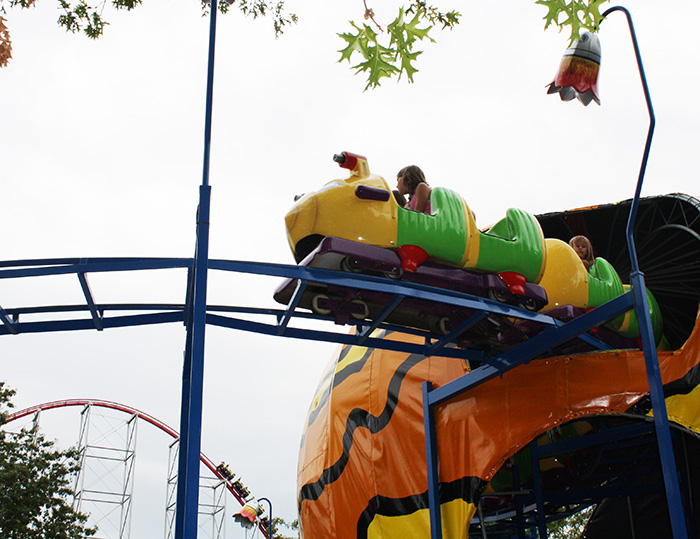 The Cosmic Coaster Roller Coaster at Worlds of Fun, Kansas City, Missouri