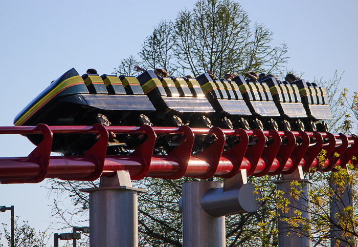 The Mamba roller coaster at Worlds of Fun, Kansas City, Missouri