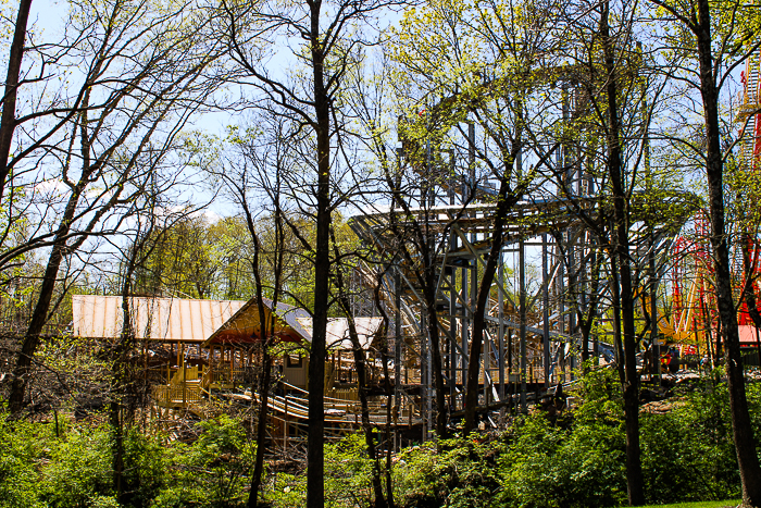  The new for 2023 Zambezi Zinger roller coaster at Worlds of Fun, Kansas City, Missouri