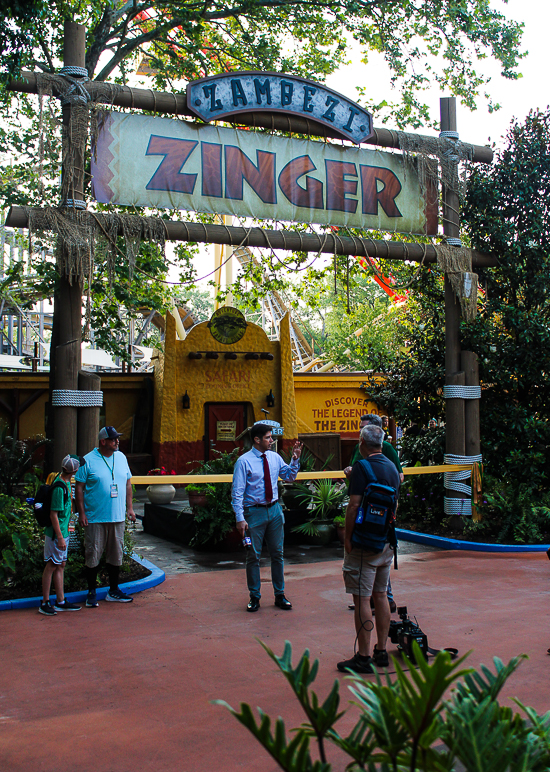  The new for 2023 Zambezi Zinger roller coaster at Worlds of Fun, Kansas City, Missouri