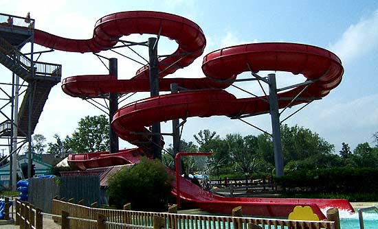 The Zuma Falls Water Slide at Wyandot Lake Park, Powell Ohio