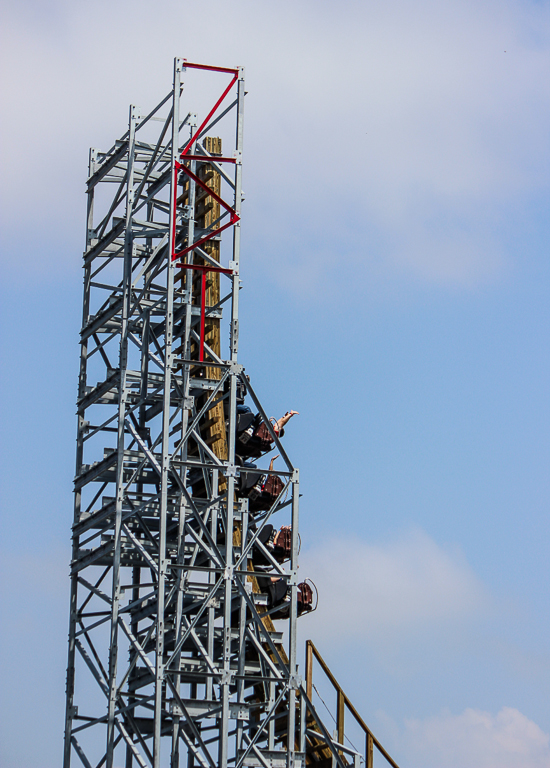 The Switchback Roller Coaster at ZDT's Amusement Park, Seguin, Texas