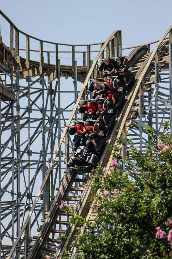 The Switchback Roller Coaster at ZDT's Amusement Park, Seguin, Texas