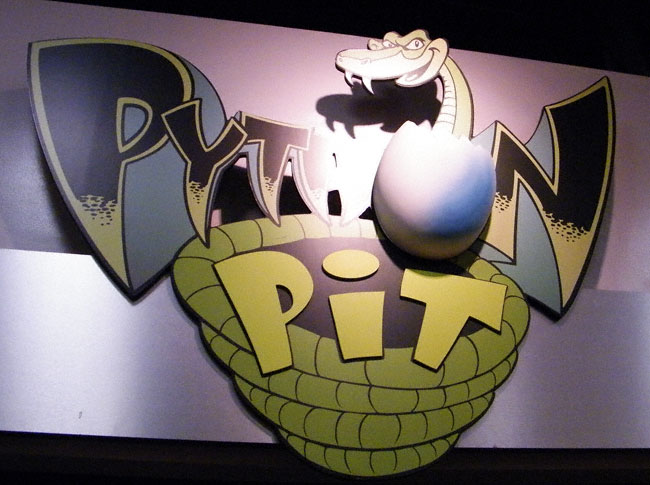 The Python Pit Roller Coaster at Zonkers Family Entertainment Center, Olathe, Kansas